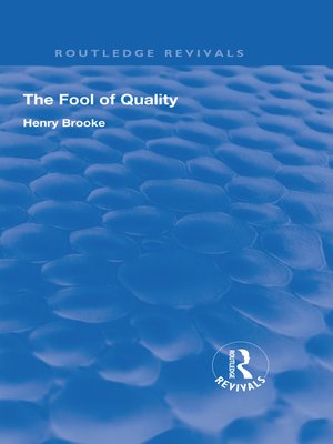 cover image of The Fool of Quality